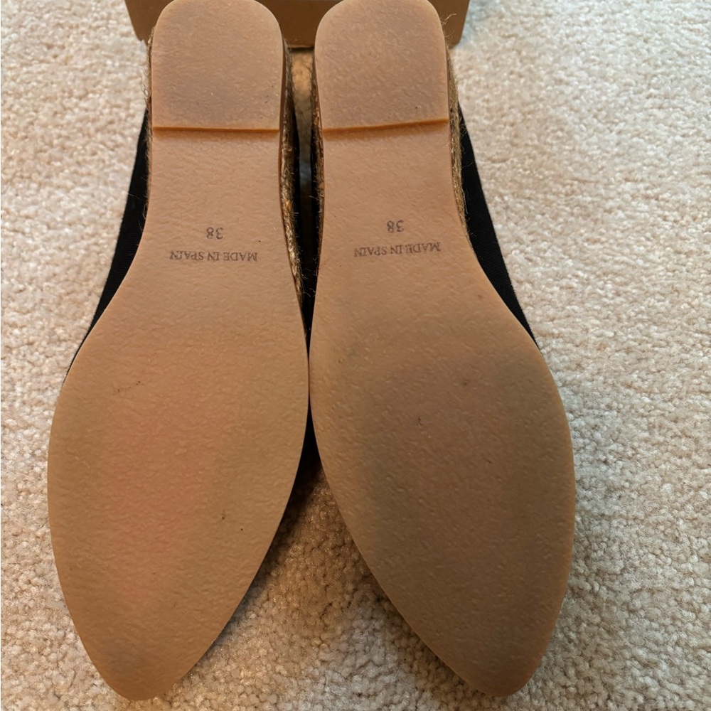 Viscata Rubina Canvas Black Espadrille Flat - Picture 3 of 5